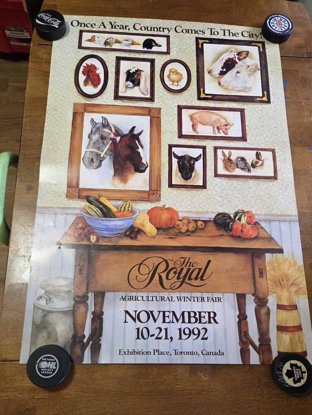 Vintage 1992 The Royal Agricultural Winter Fair Poster - Toronto Exhibition Plac